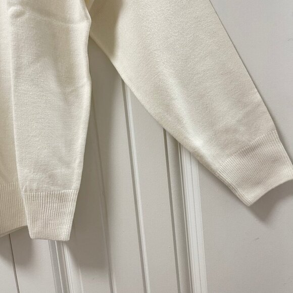 NWOT Vintage Gianni Dolce White Mock Neck Sweater - Picture 6 of 11